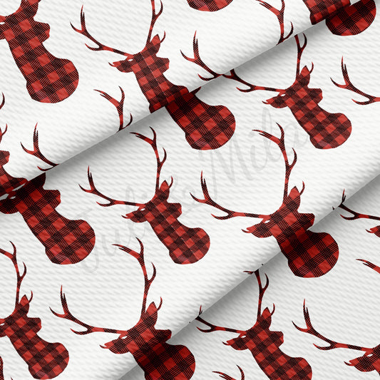 Christmas Buck Plaid  Bullet Textured Fabric Liverpool Fabric AA1566