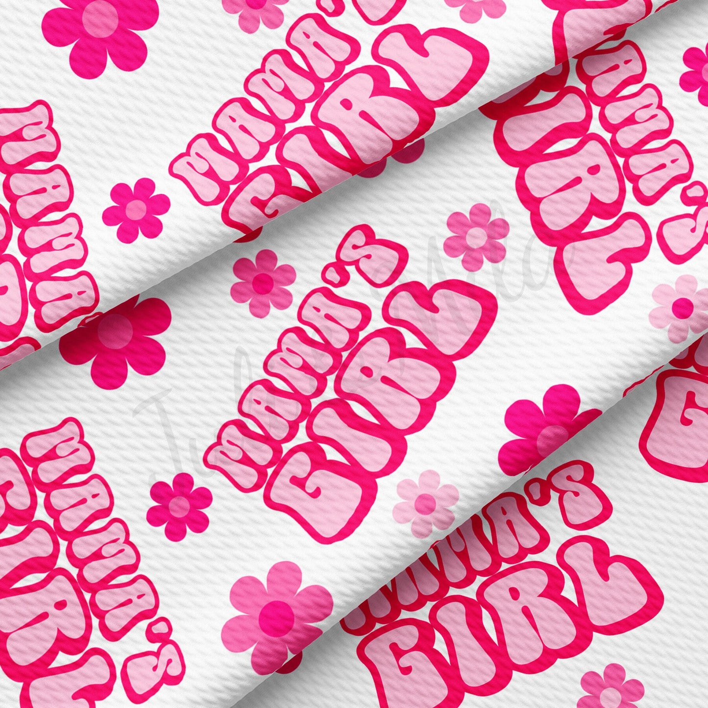 Mamas Girl  Bullet Textured Fabric  AA1599