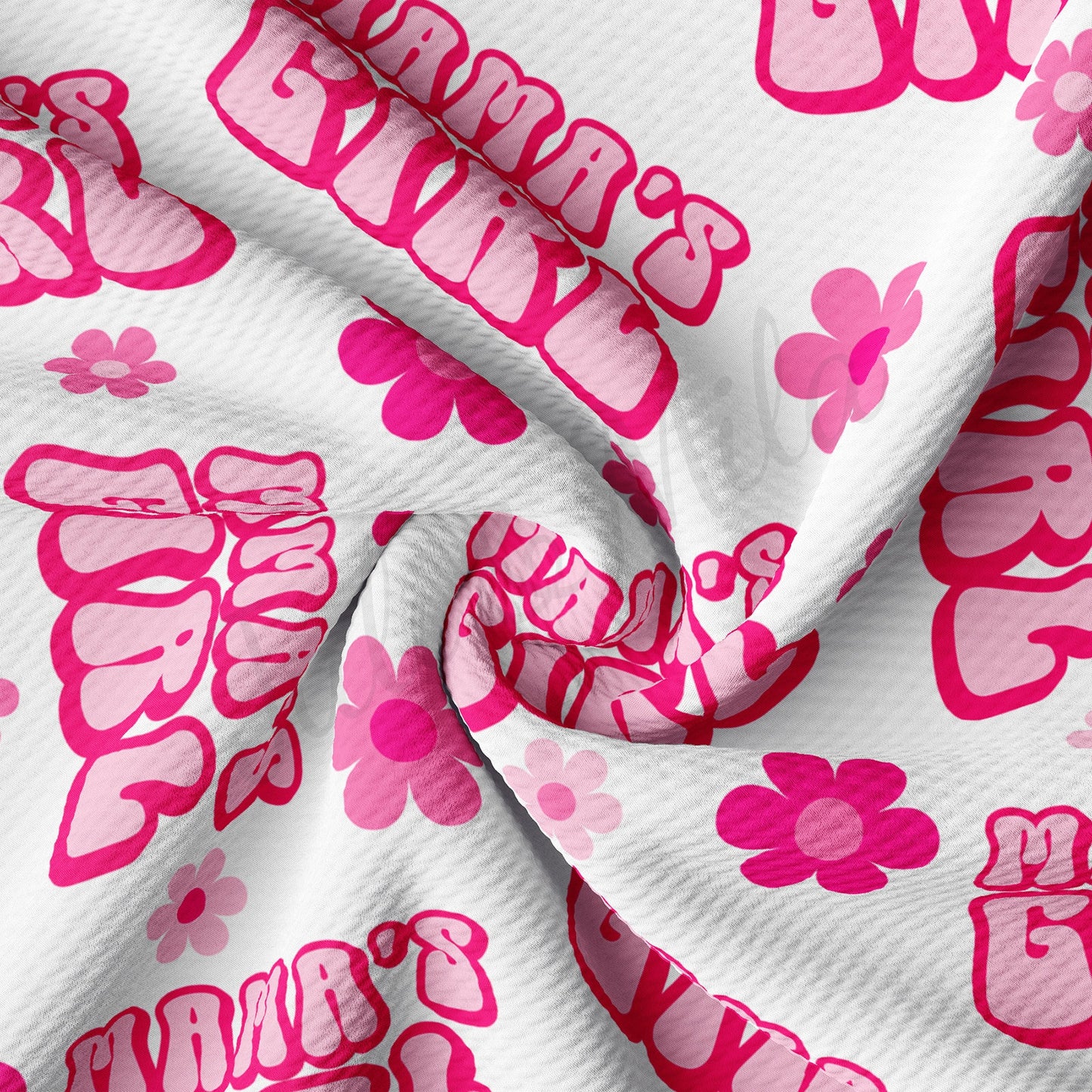 Mamas Girl  Bullet Textured Fabric  AA1599