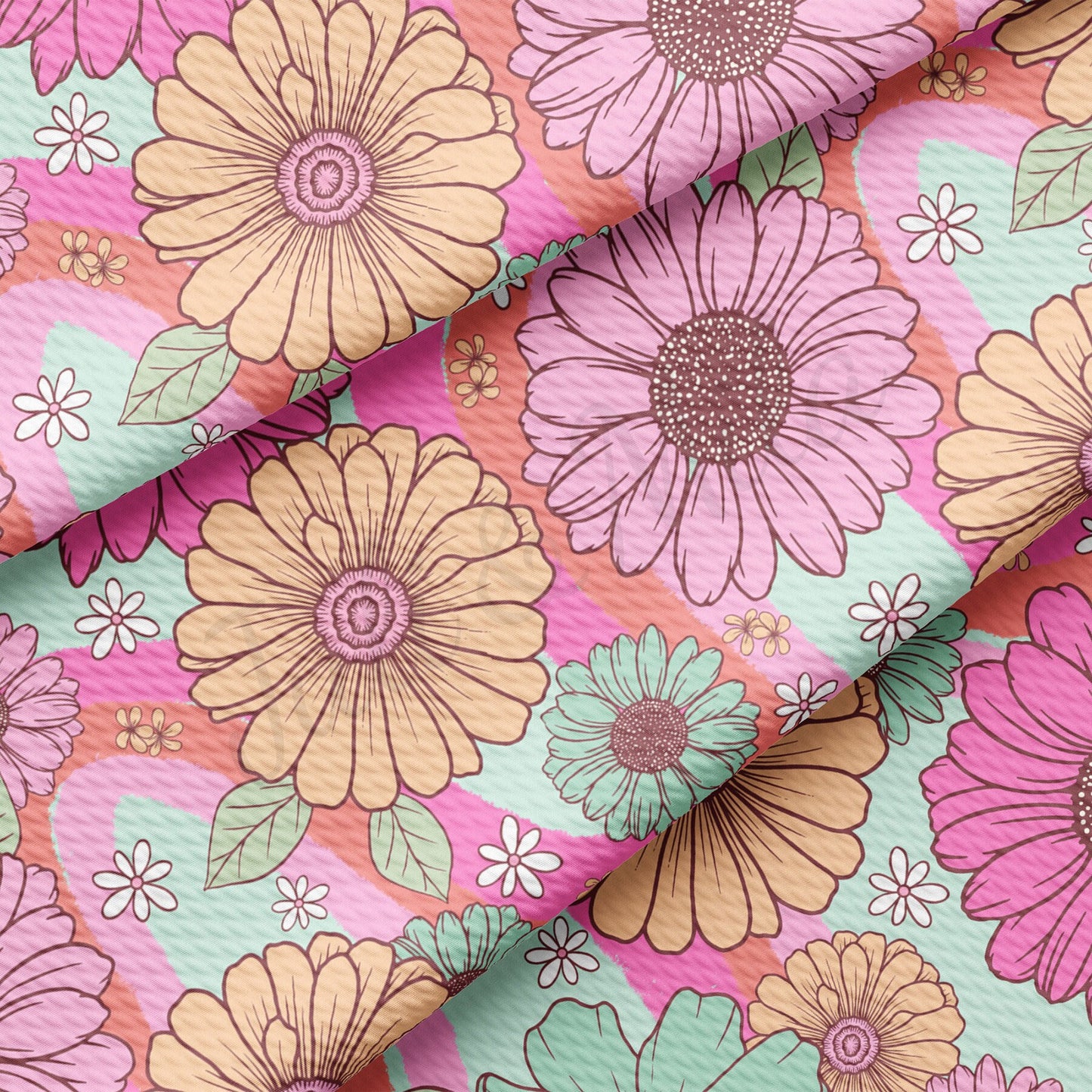 Floral  Bullet Textured Fabric by the yard AA1607