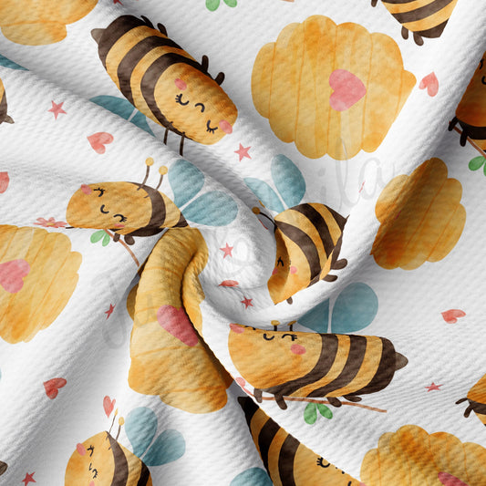 Bees  Bullet Textured Fabric by the yard AA1638