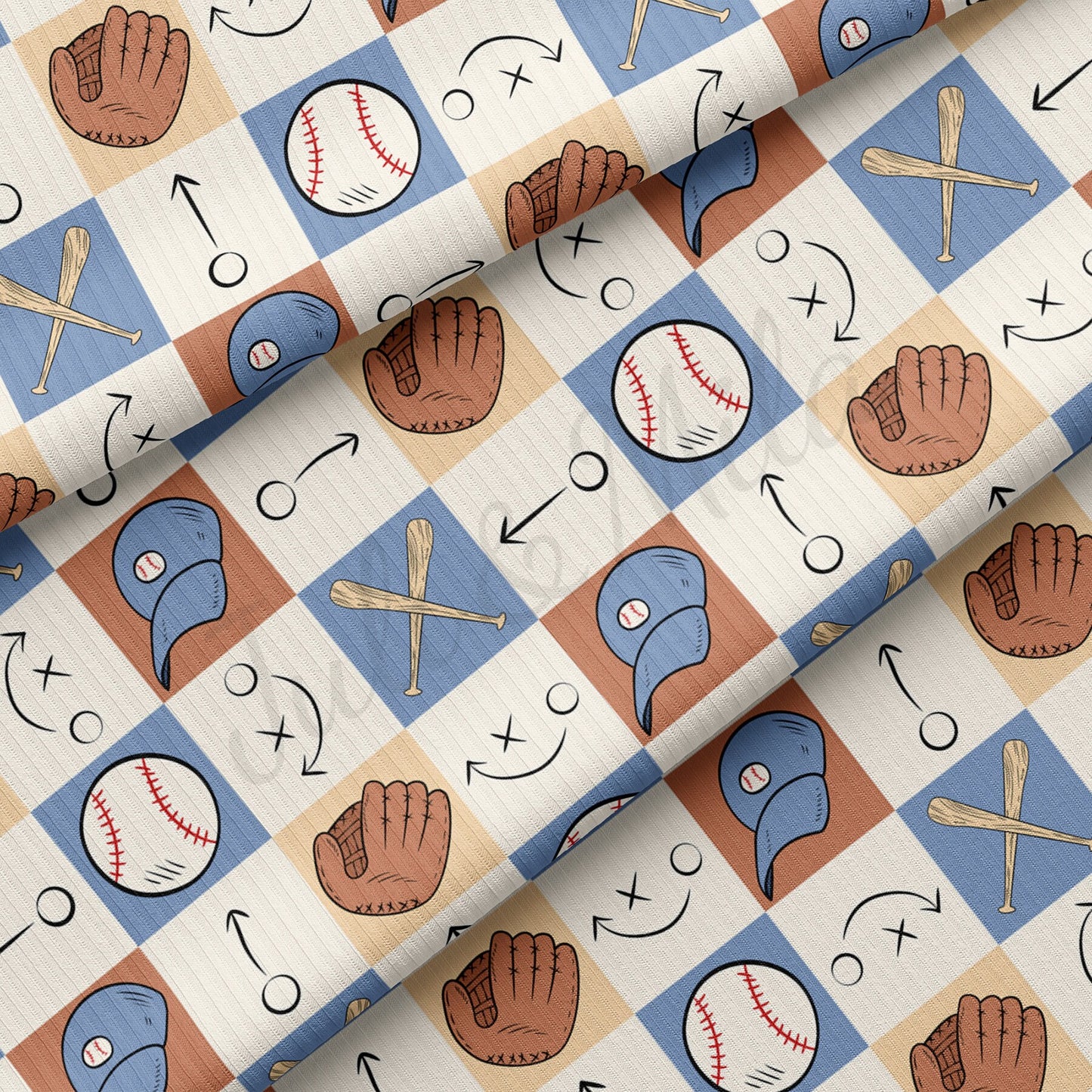 Baseball Rib Knit Fabric  RBK1551