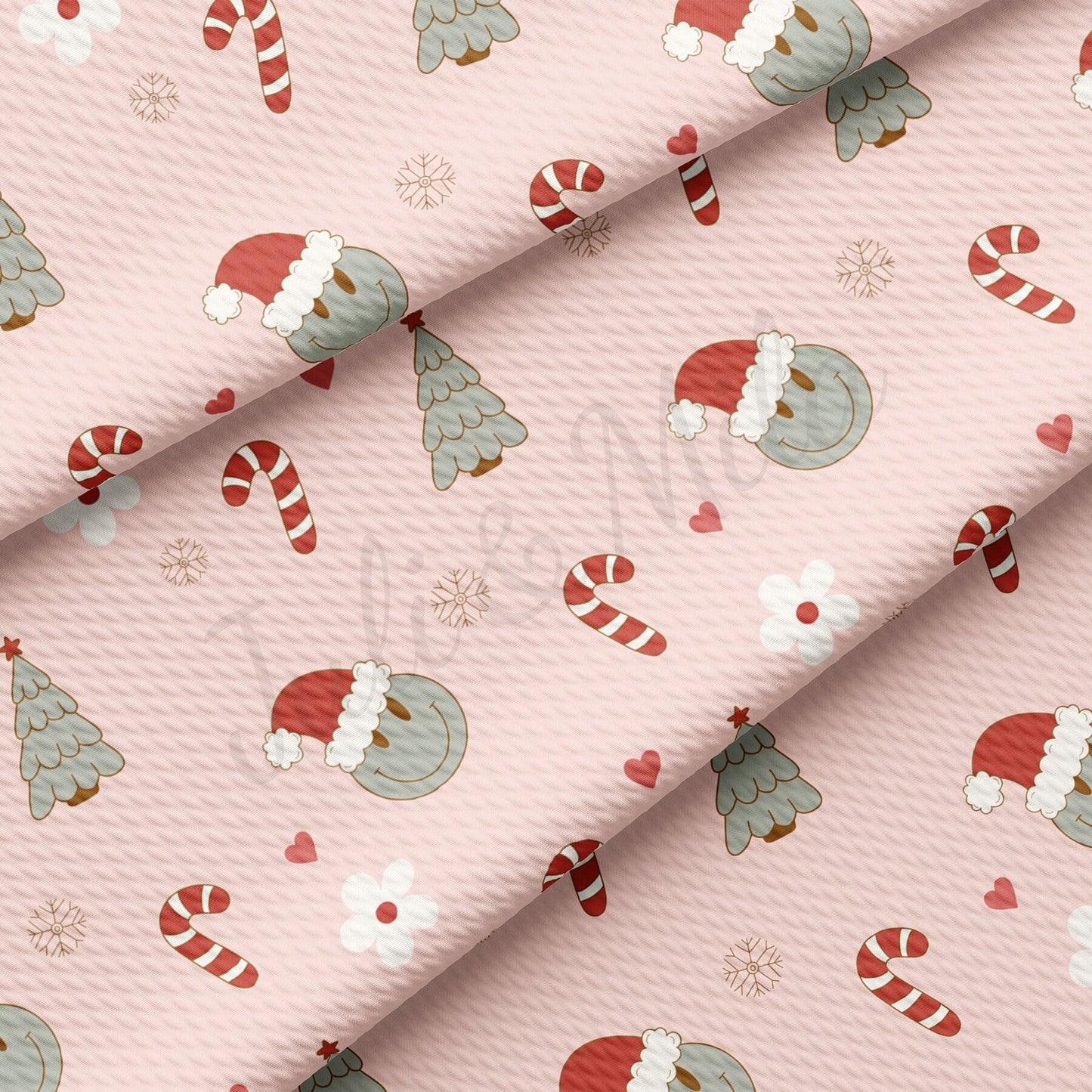 Christmas Printed Liverpool Bullet Textured Fabric by the yard Fabric AA1734