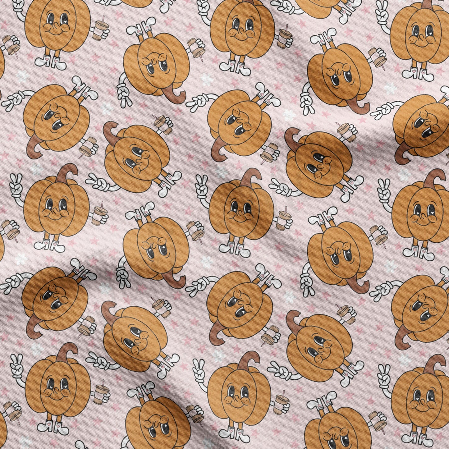 Fall Pumpkin  Bullet Textured Fabric AA1747