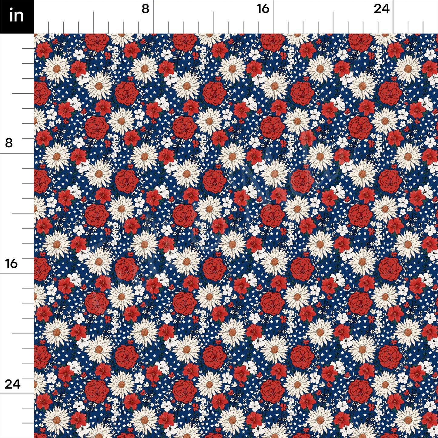 4th of July Patriotic Bullet Textured Fabric AA1683