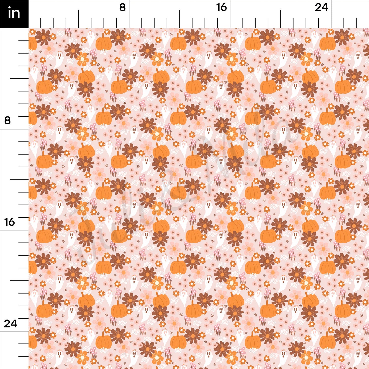Fall Pumpkin Bullet Textured Fabric AA1691
