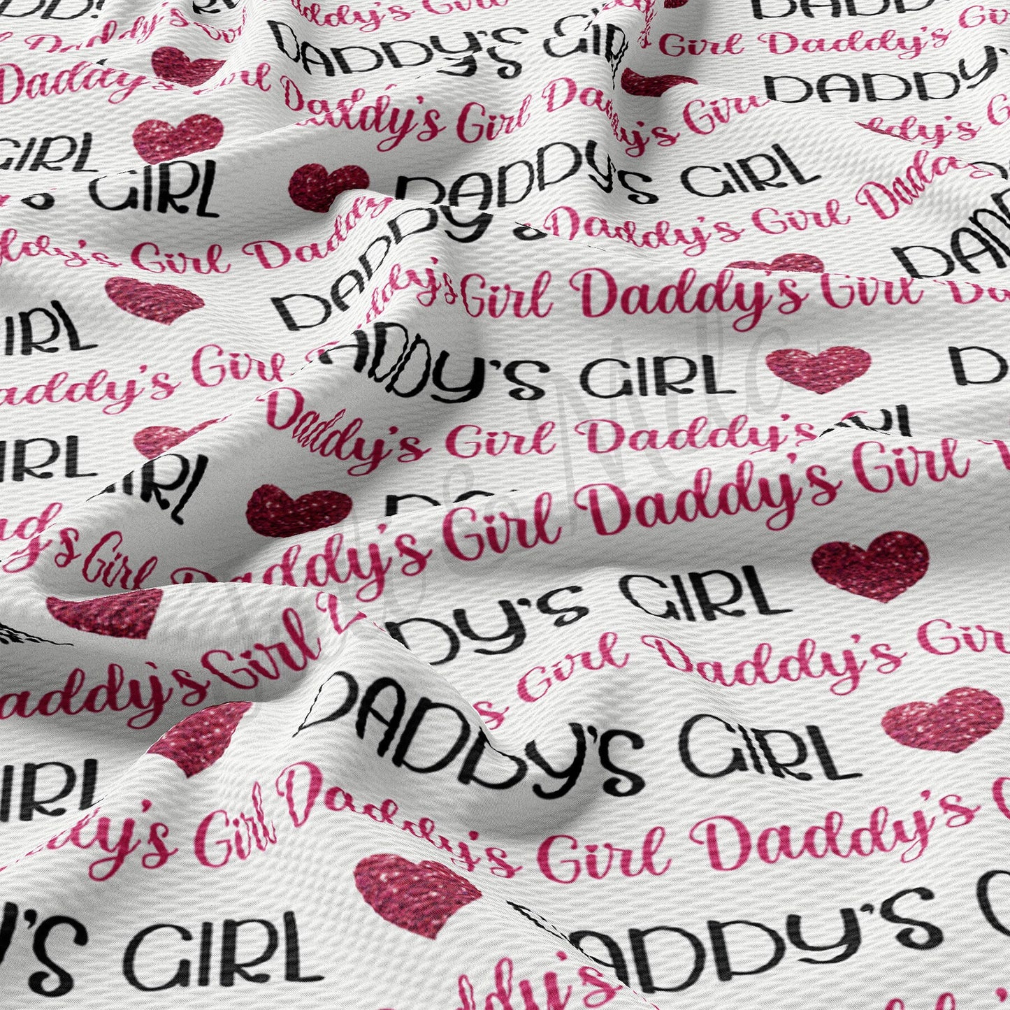 Daddys Girl  Bullet Textured Fabric AA1699