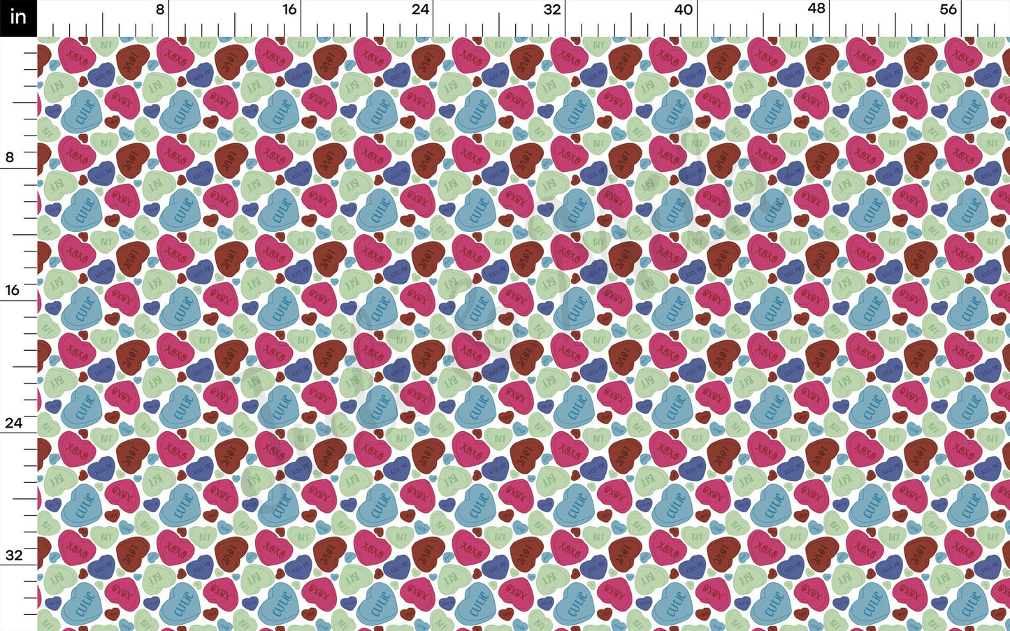 Valentines Day Bullet Textured Fabric AA1706