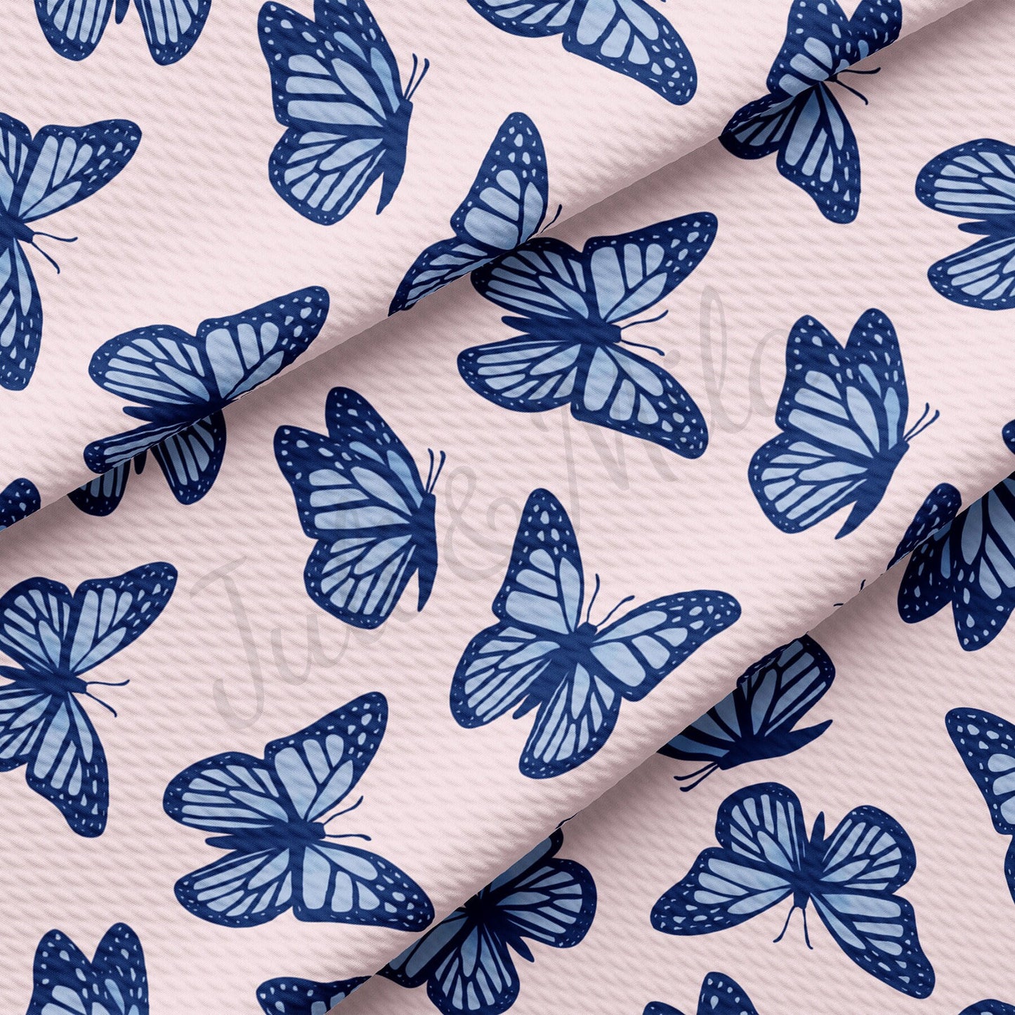 Butterflies Bullet Textured Fabric  AA1711
