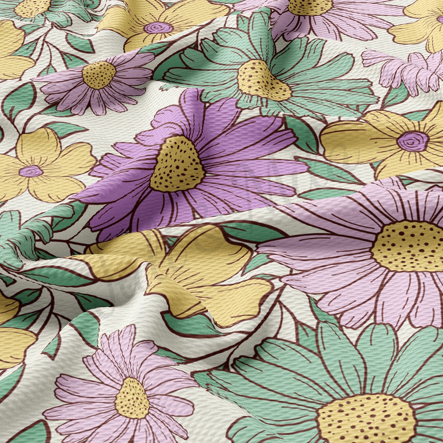 Floral  Bullet Textured Fabric  AA1721