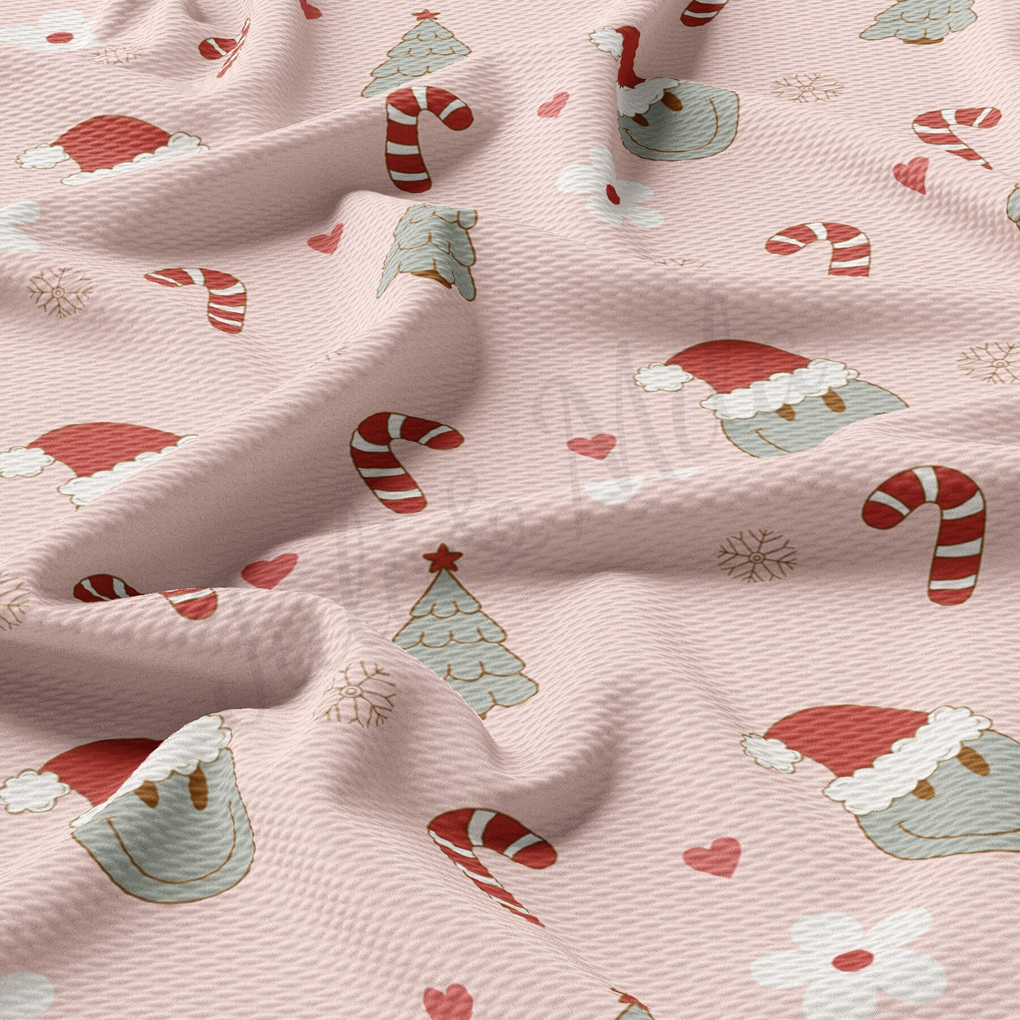 Christmas Printed Liverpool Bullet Textured Fabric by the yard Fabric AA1734