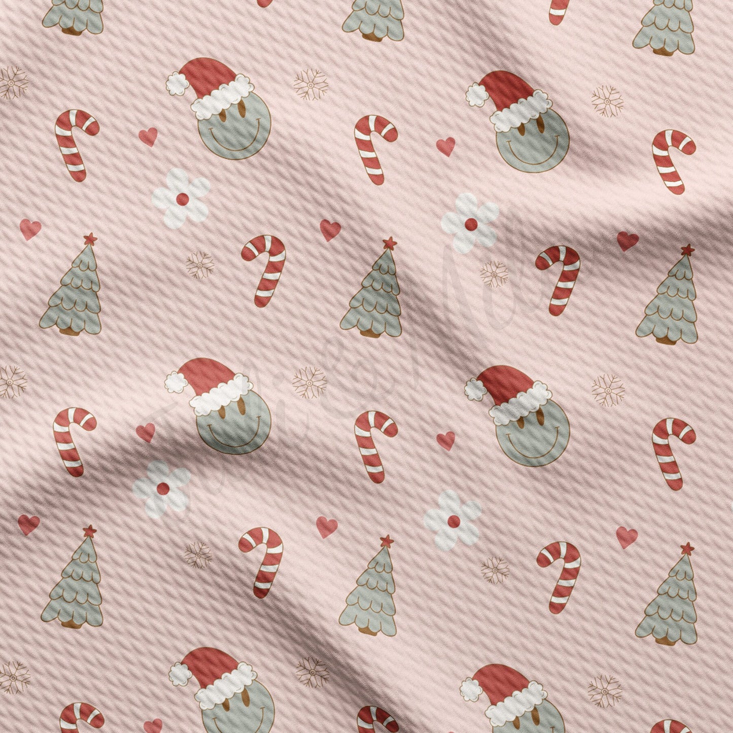 Christmas Printed Liverpool Bullet Textured Fabric by the yard Fabric AA1734