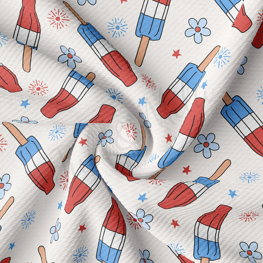 4th of July Bullet Textured Fabric  AA1741