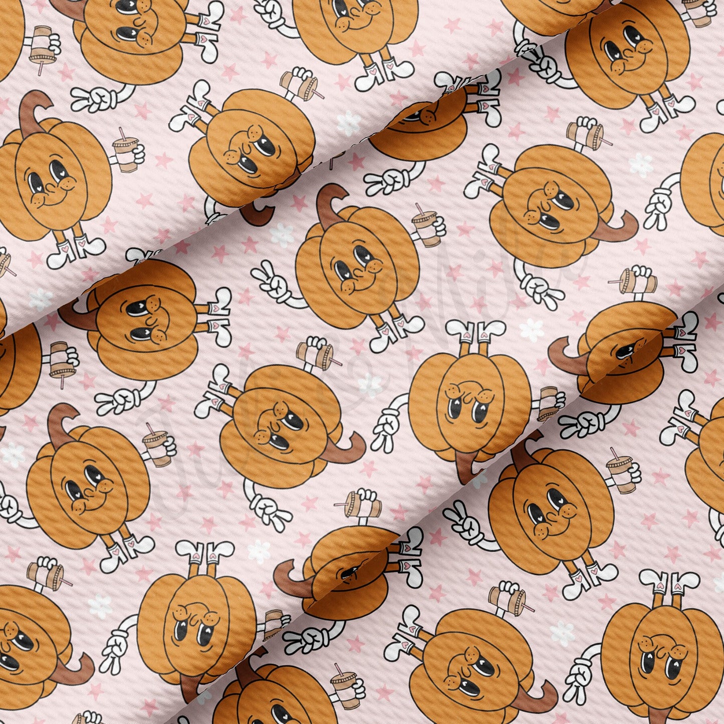 Fall Pumpkin  Bullet Textured Fabric AA1747