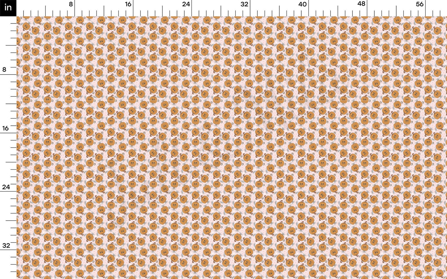 Fall Pumpkin  Bullet Textured Fabric AA1747