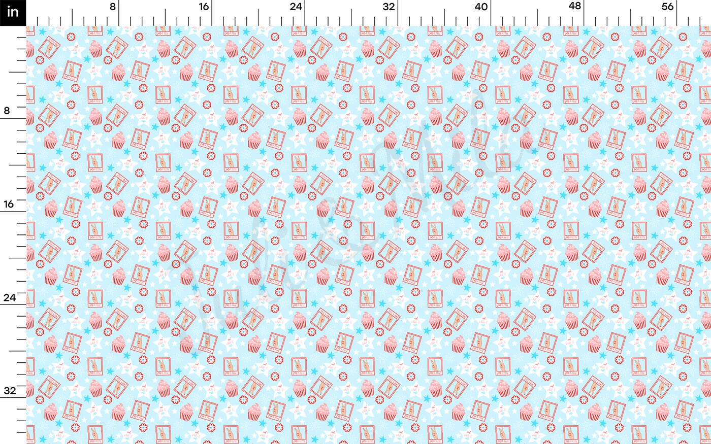 4th of July Patriotic l Bullet Textured Fabric  AA1799