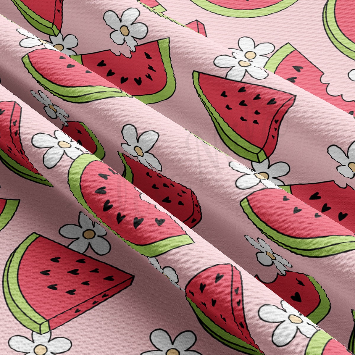 Watermelon Bullet Textured Fabric  AA1805