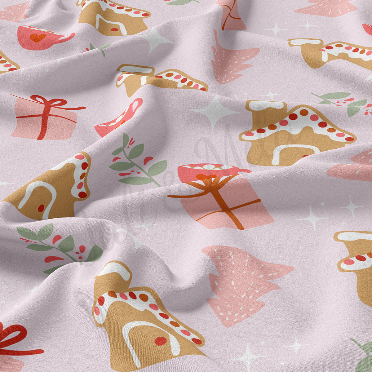 Christmas Double Brushed Polyester Fabric DBP1795