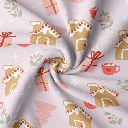 Christmas Double Brushed Polyester Fabric DBP1795
