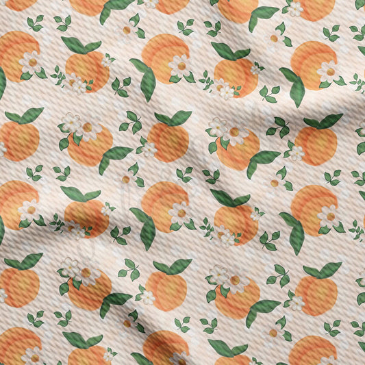 Peach Summer Bullet Textured Fabric AA1811