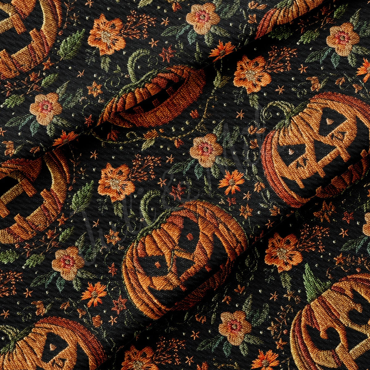 Autumn Fall Halloween Printed Liverpool  AA1814