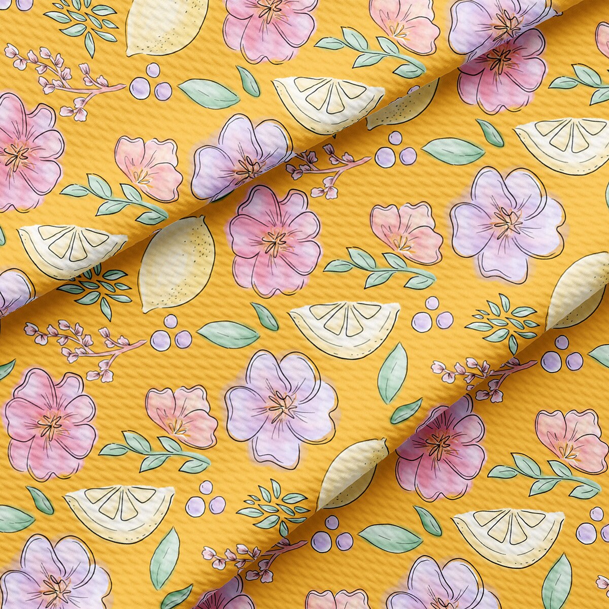 Floral Bullet Textured Fabric AA1853