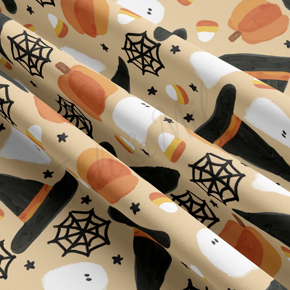 Double Brushed Polyester Fabric DBP1829 Halloween Autumn Fall
