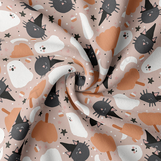 Double Brushed Polyester Fabric DBP1830 Halloween Autumn Fall