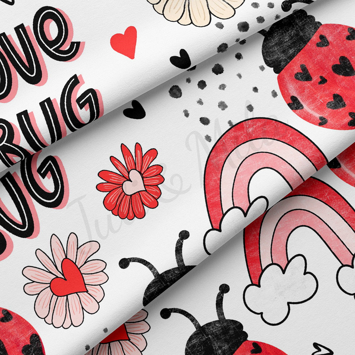 Love Bug Double Brushed Polyester Fabric DBP1833