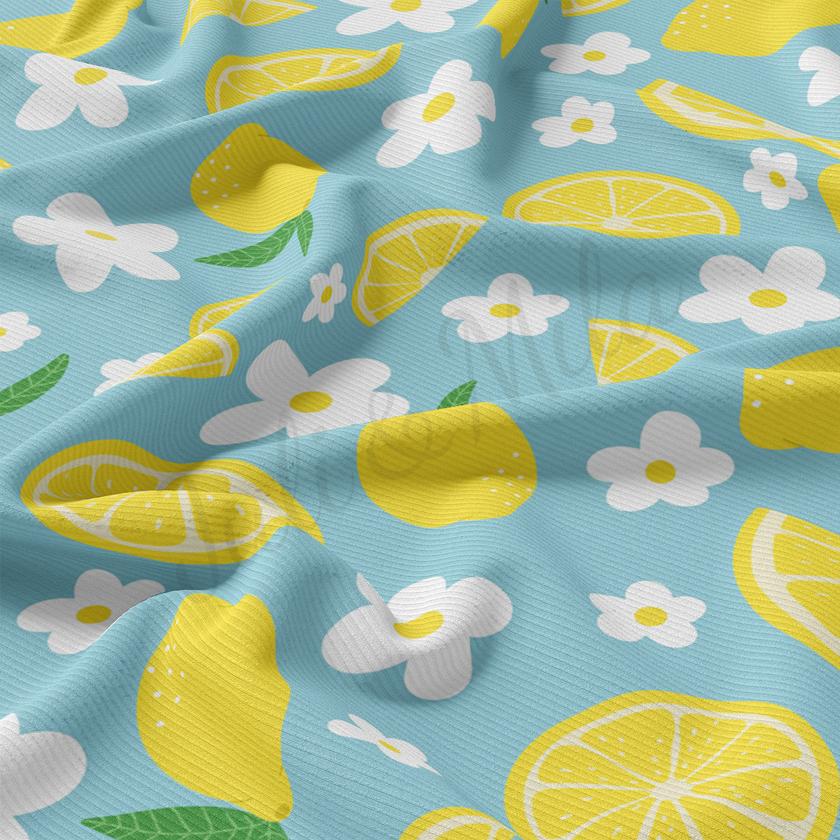 Lemon Rib Knit Fabric RBK1832