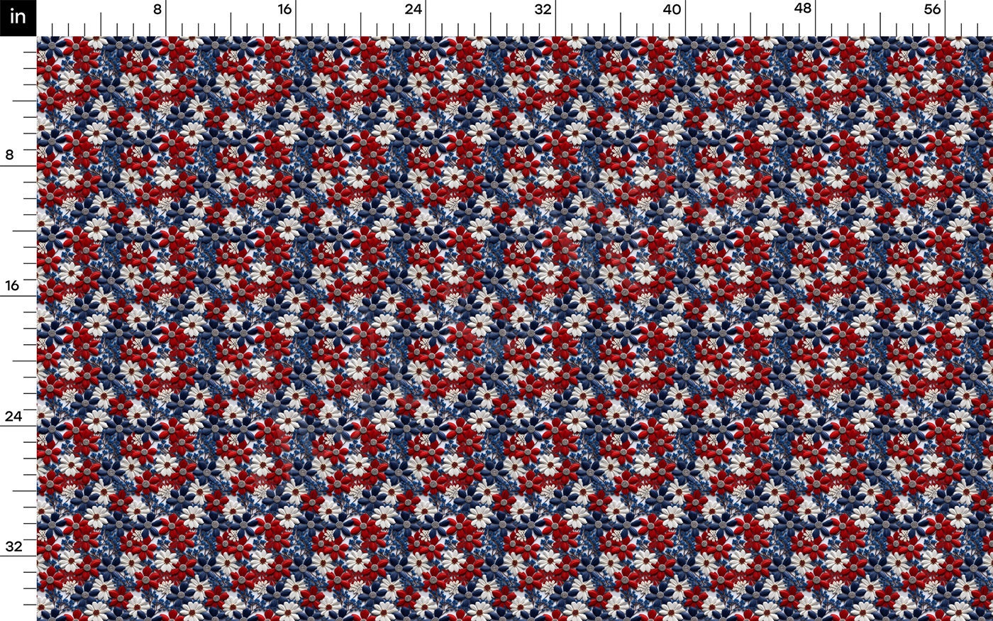 Embroidery Printed Liverpool Bullet Textured Fabric  AA1787