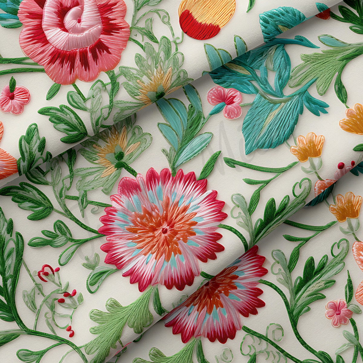 Double Brushed Polyester Fabric  DBP1783 Embroidery