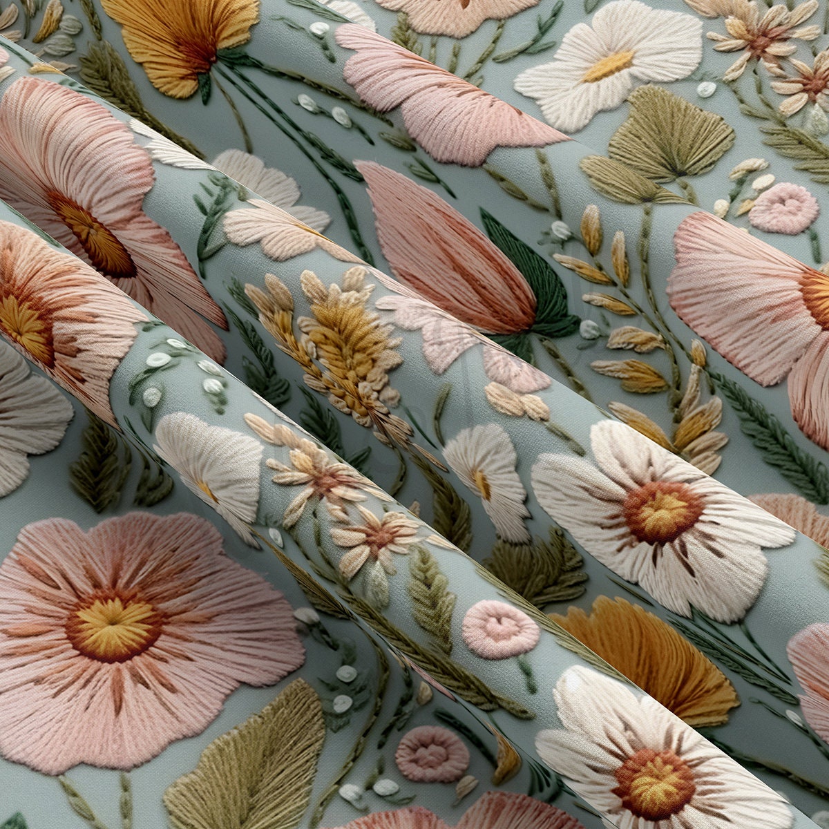 Double Brushed Polyester Fabric DBP1786 Embroidery