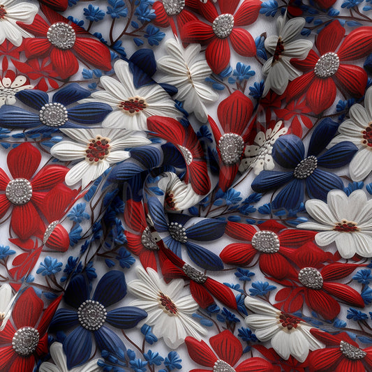 Double Brushed Polyester Fabric DBP1787 Embroidery