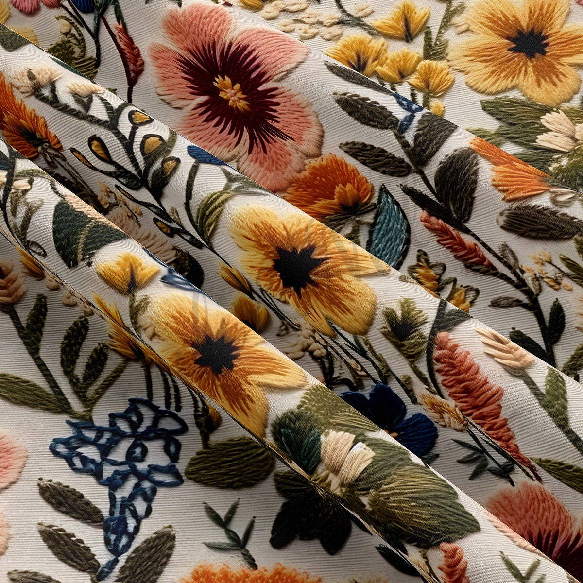 Double Brushed Polyester Fabric  DBP1789 Embroidery