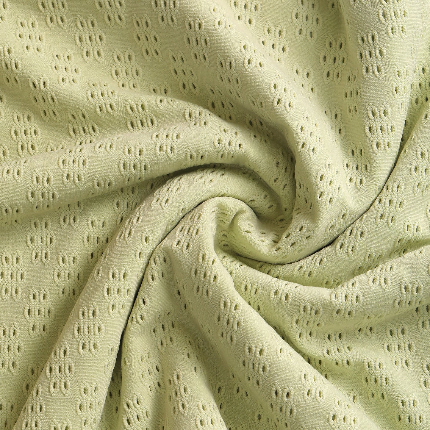 Eyelet Fabric by the yard, Floral Knit Eyelet Fabric, Eyelet Stretchy Fabric, Eyelet Polyester Spandex 60 inches wide