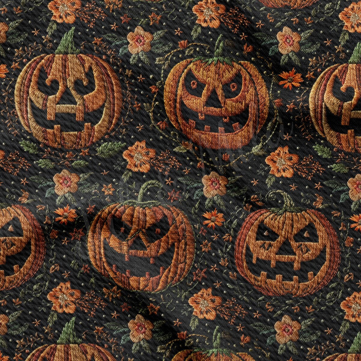 Autumn Fall Halloween Printed Liverpool  AA1814
