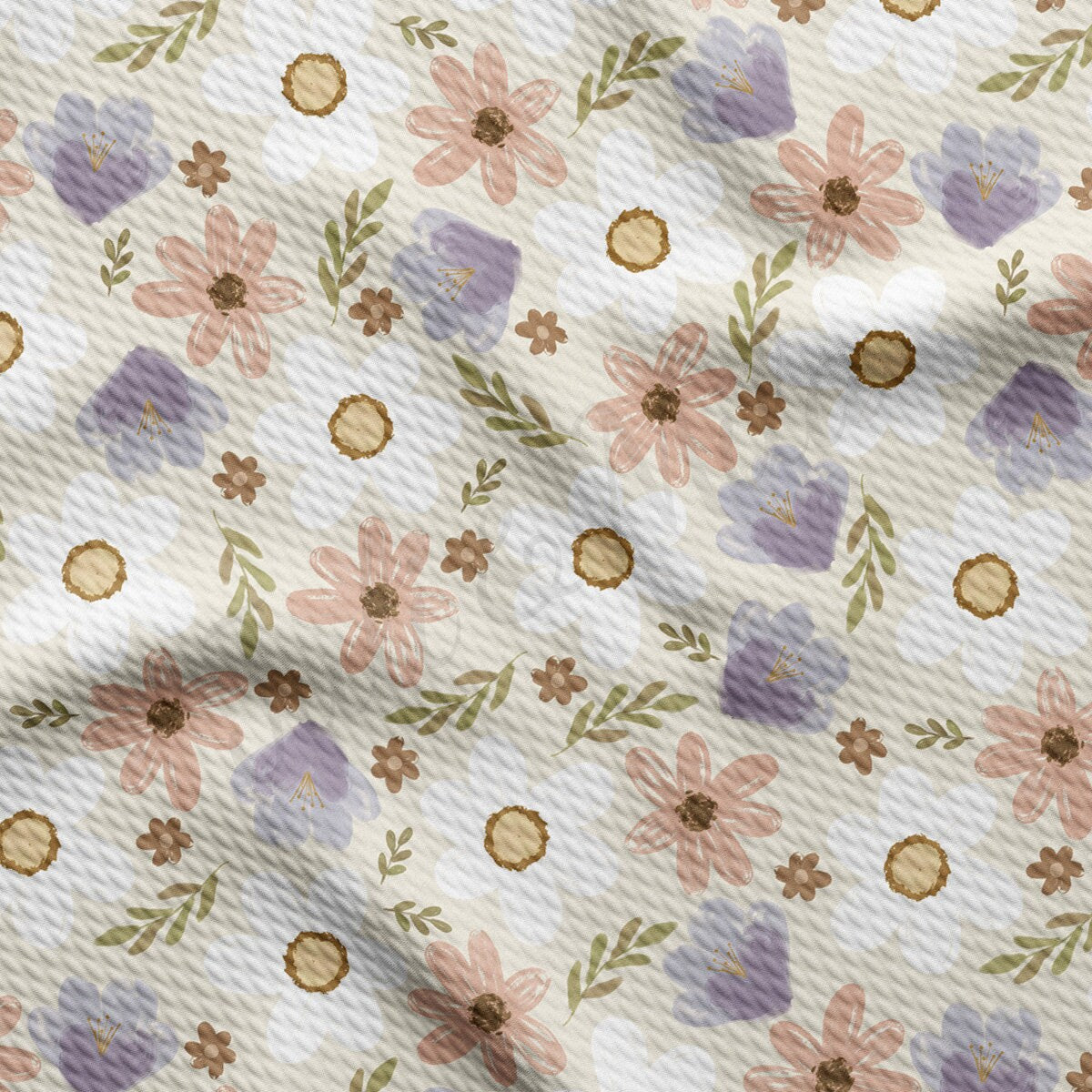 Floral  Bullet Textured Fabric AA1825