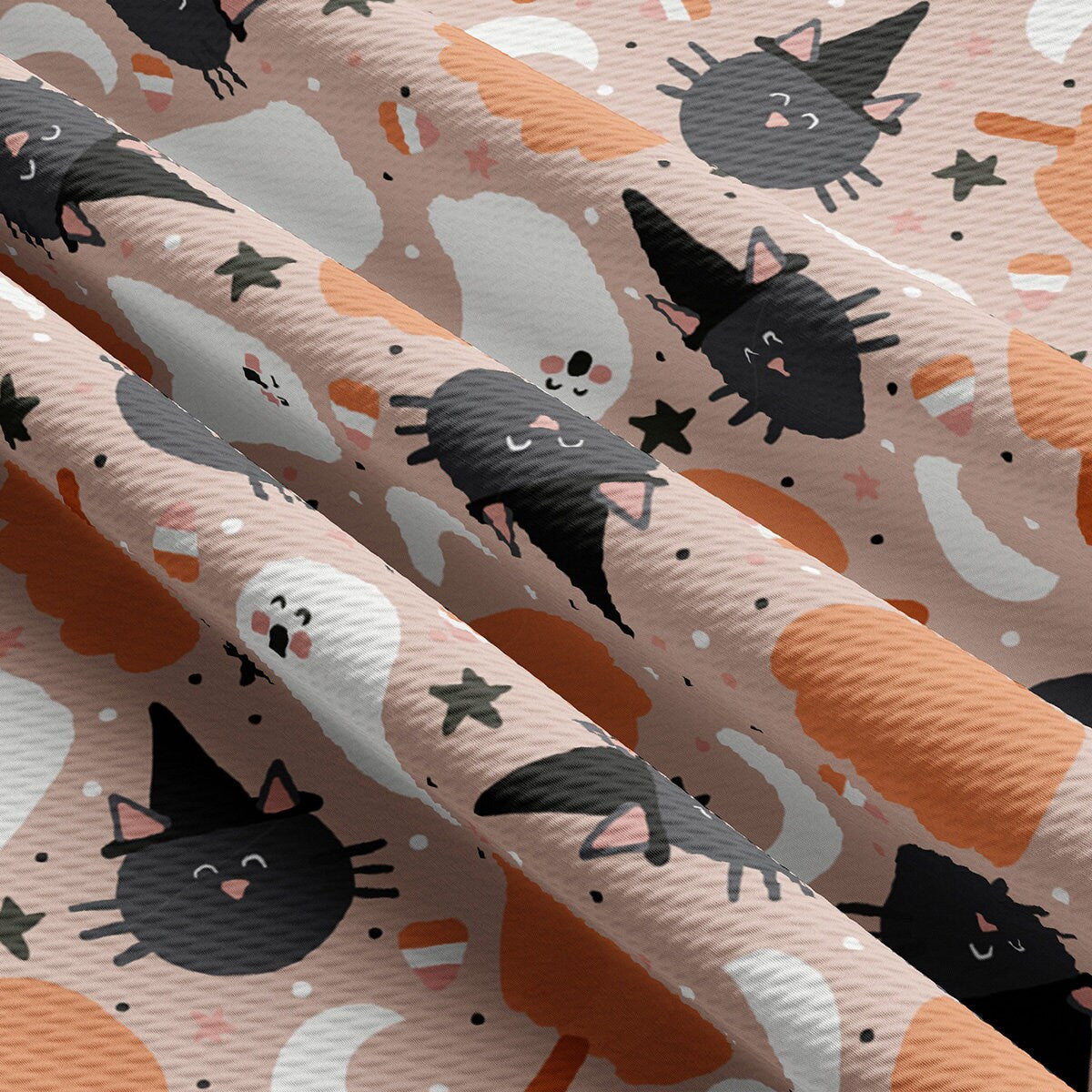 Autumn Fall Halloween  Bullet Textured Fabric  AA1830