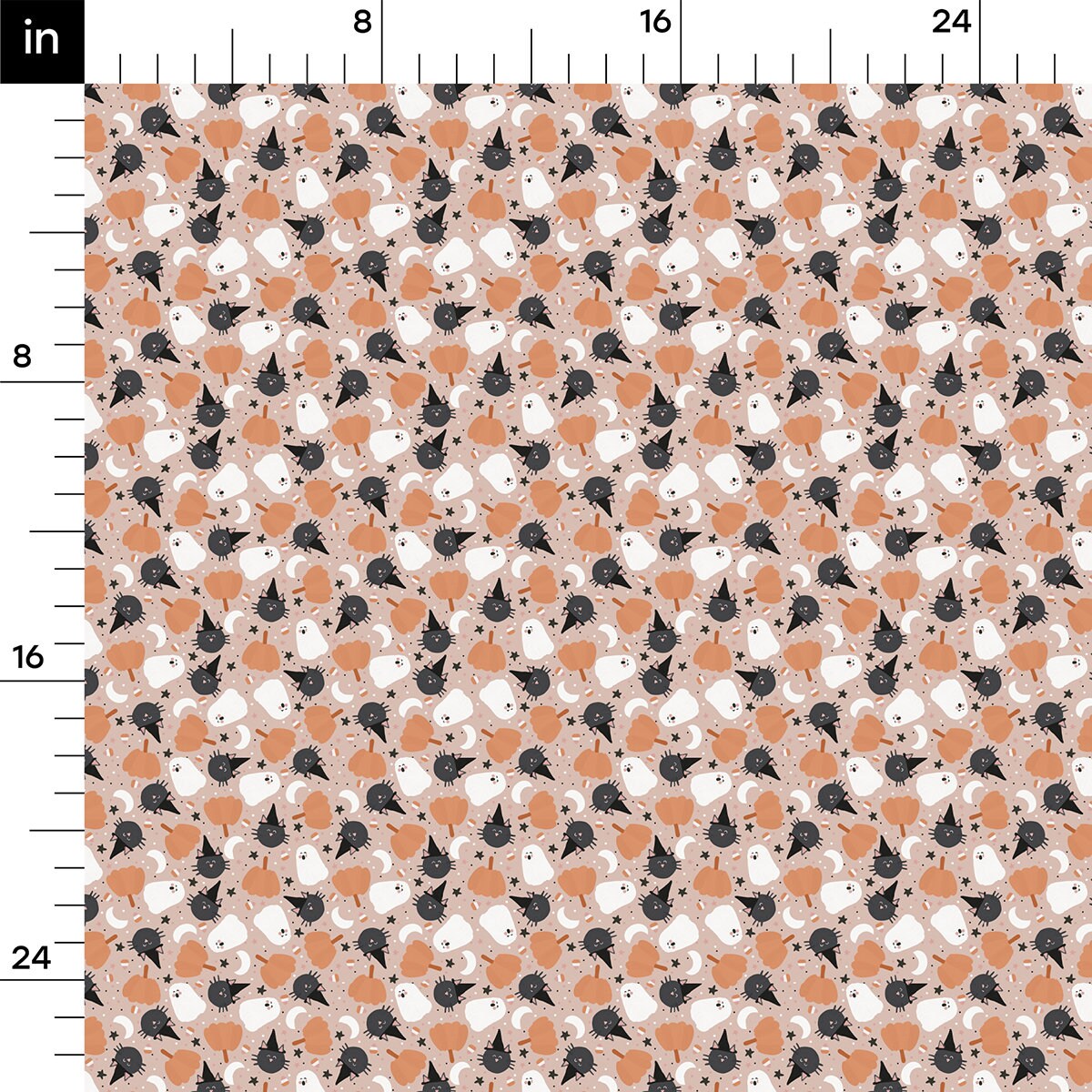 Autumn Fall Halloween  Bullet Textured Fabric  AA1830