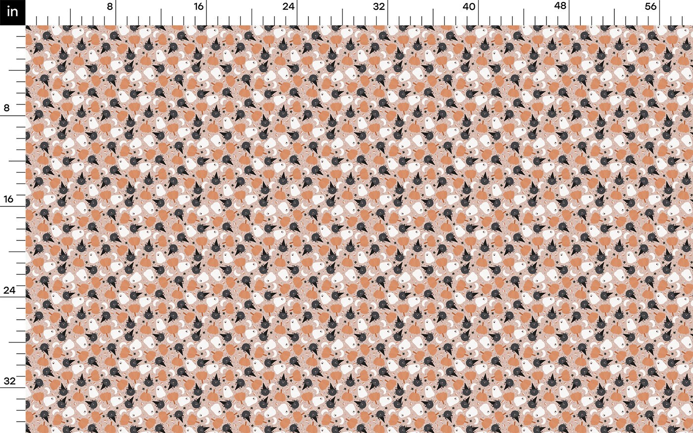Autumn Fall Halloween  Bullet Textured Fabric  AA1830
