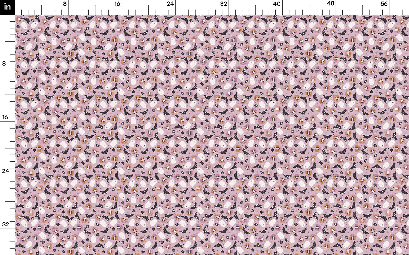 Autumn Fall Halloween Bullet Textured Fabric AA1836