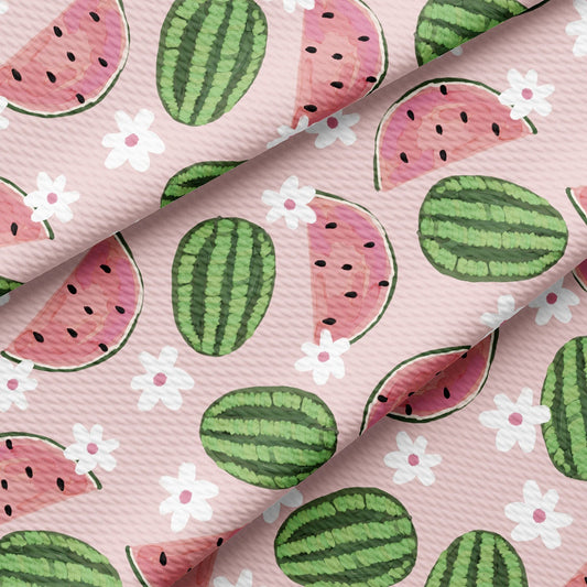 Watermelon Bullet Textured Fabric  AA1851