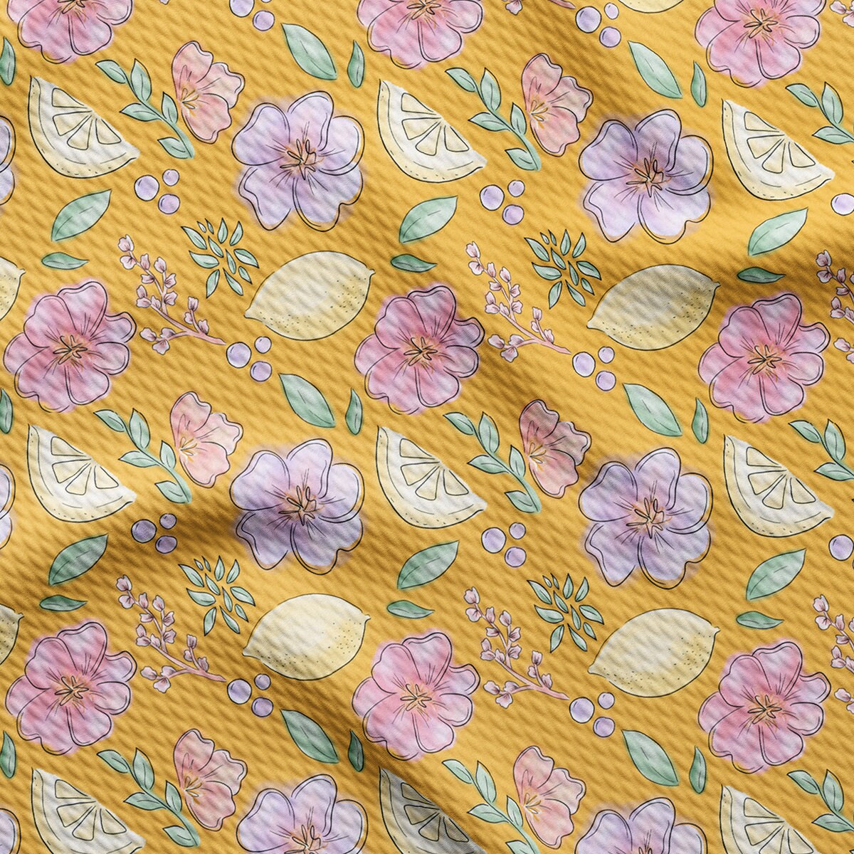 Floral Bullet Textured Fabric AA1853