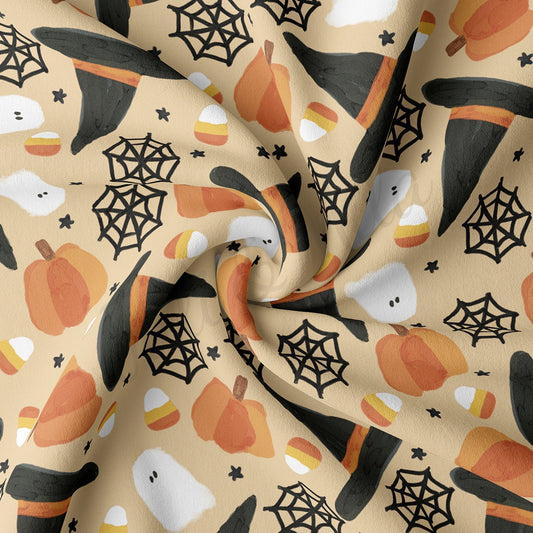 Double Brushed Polyester Fabric DBP1829 Halloween Autumn Fall