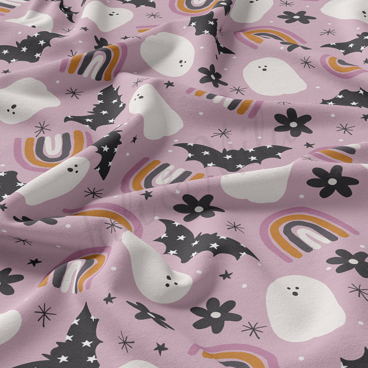 Double Brushed Polyester Fabric DBP1836 Halloween Autumn Fall