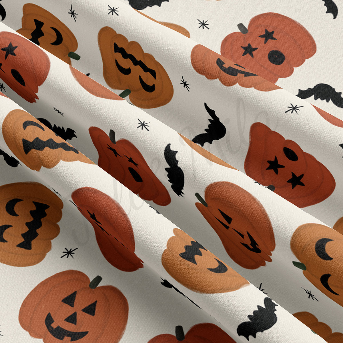 Double Brushed Polyester Fabric DBP1838 Halloween Autumn Fall