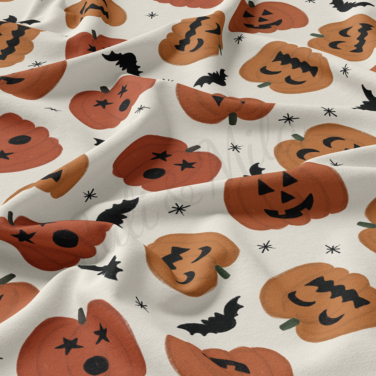 Double Brushed Polyester Fabric DBP1838 Halloween Autumn Fall