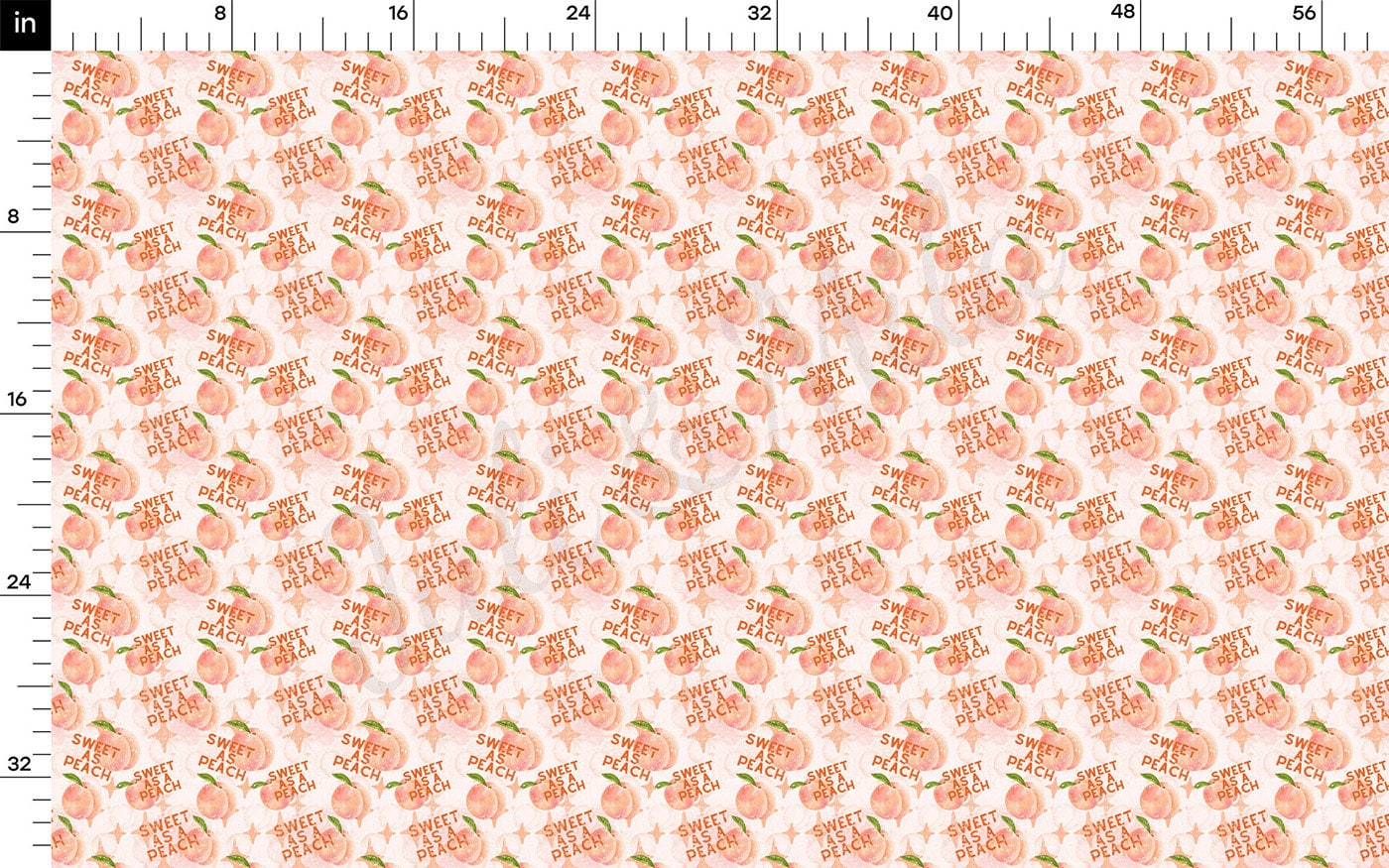 Sweet as a Peach Double Brushed Polyester Fabric  DBP1845