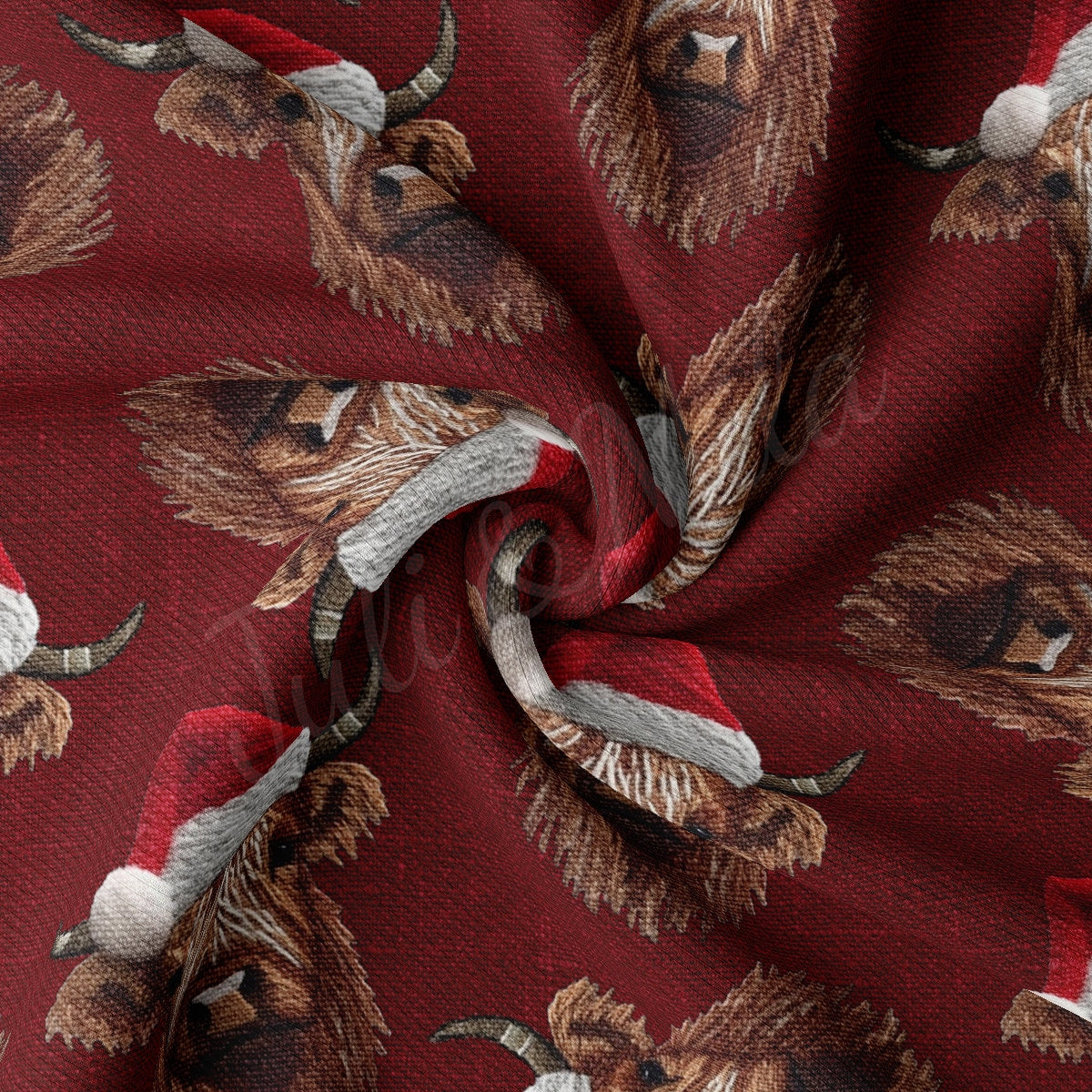 Christmas Rib Knit Fabric  RBK1819